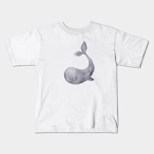 Grey Baby whale Kids T-Shirt